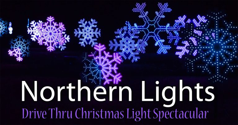 Northern Lights Christmas Lights Drive Thru Morris Illinois